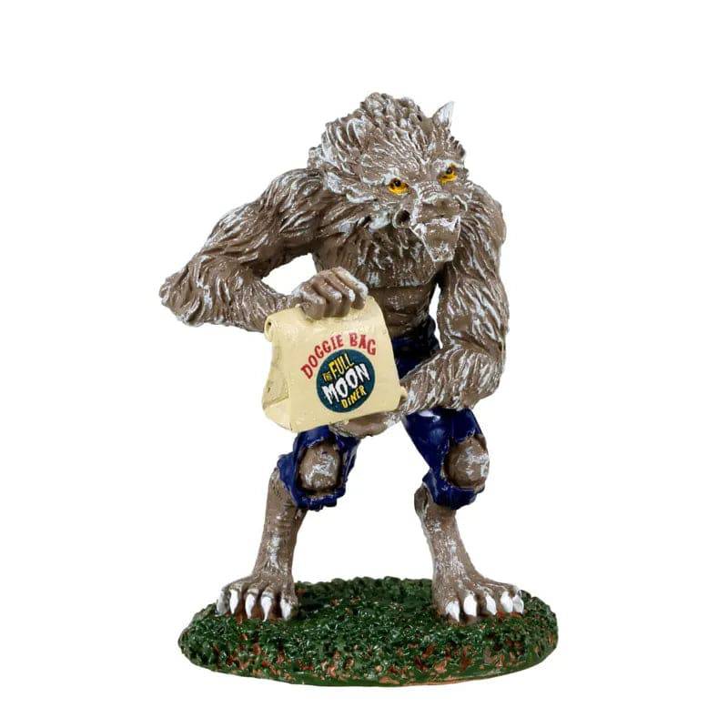 Wolfie Eats Out Lemax Spooky Town Figurine - Mill Race Garden Centre
