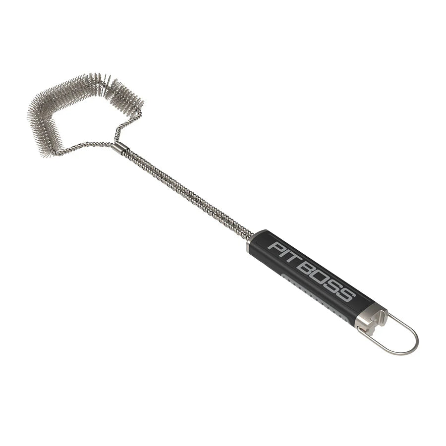 Pit Boss Stainless Steel BBQ Cleaning Brush with Bottle Opener - Mill Race Garden Centre