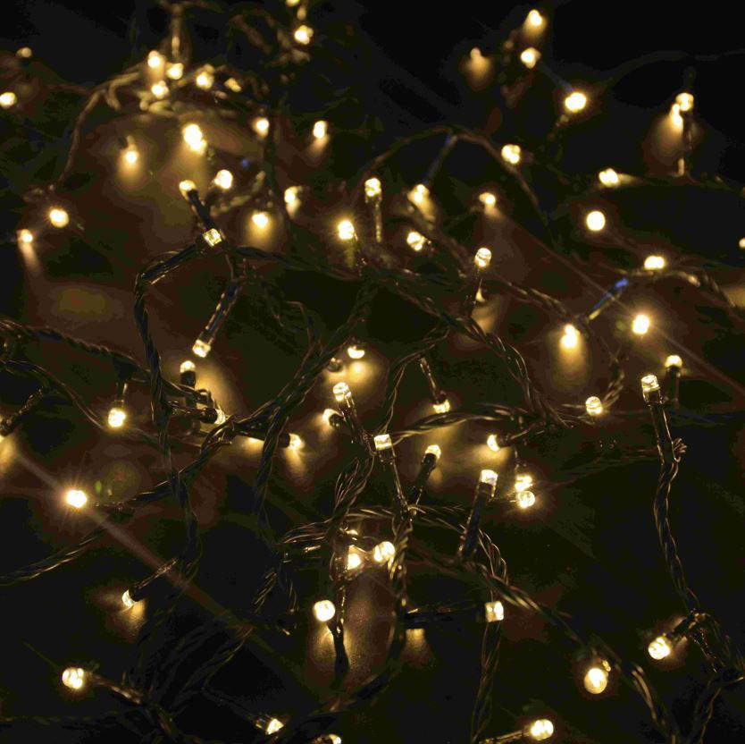 200 LED Warm White Ultra Bright Lights with Timer - Mill Race Garden Centre