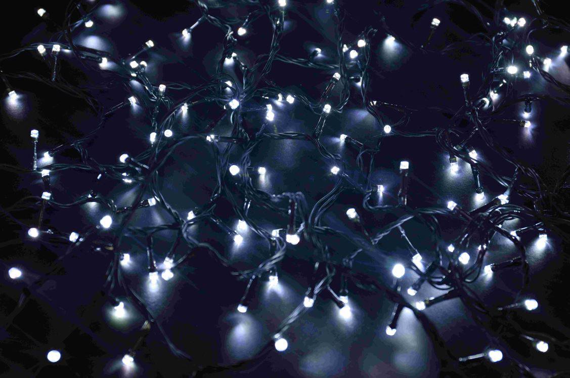 Jingles 360 LED White Multi Function Battery String Lights with Time Smart - Mill Race Garden Centre