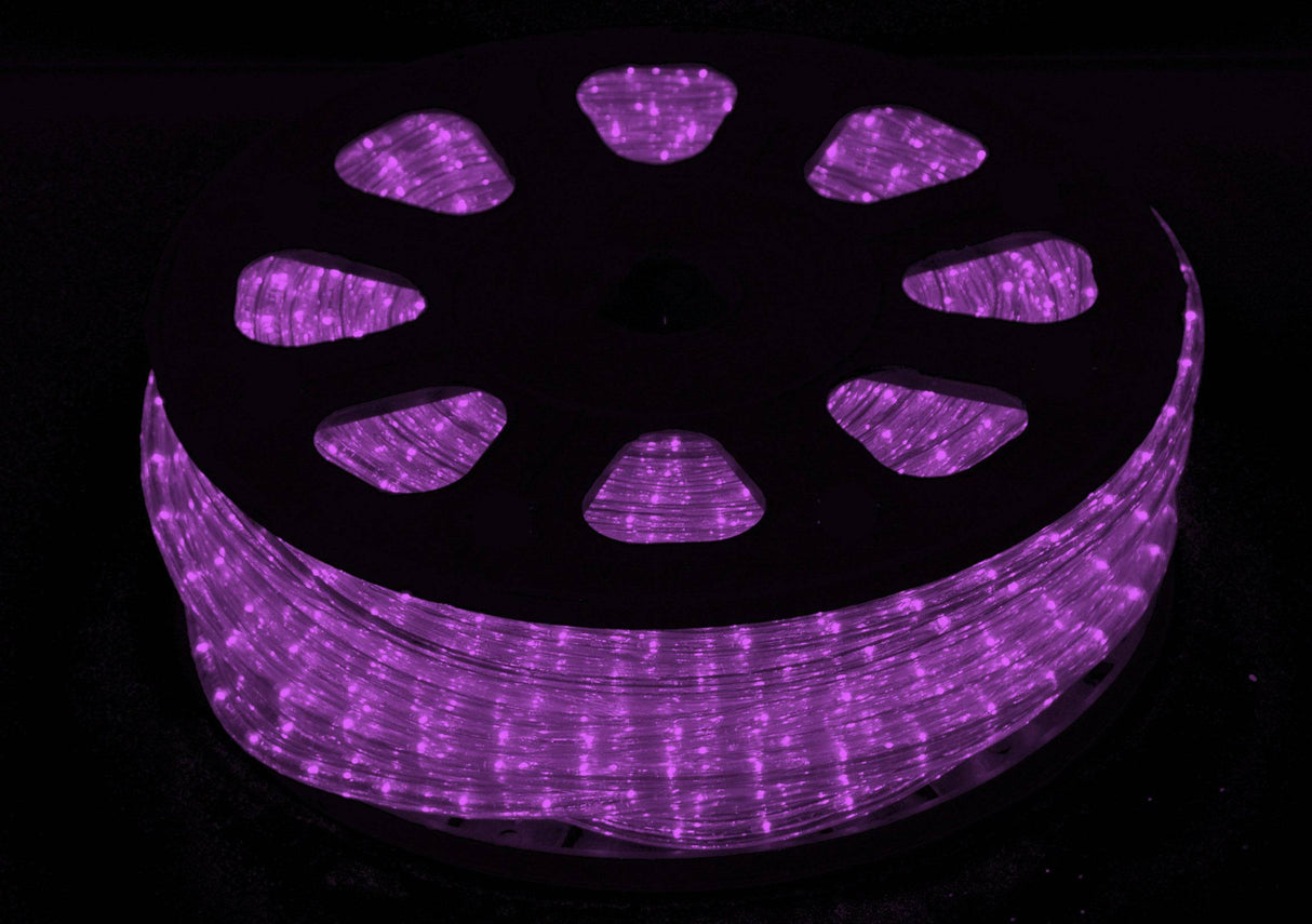 Jingles 50m Rope LED Purple Static Lights - Mill Race Garden Centre