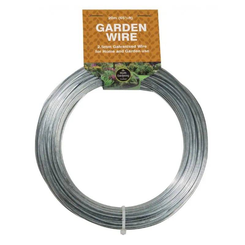 20m Galvanised Garden Wire 2.5mm by Garland Products - Mill Race Garden Centre