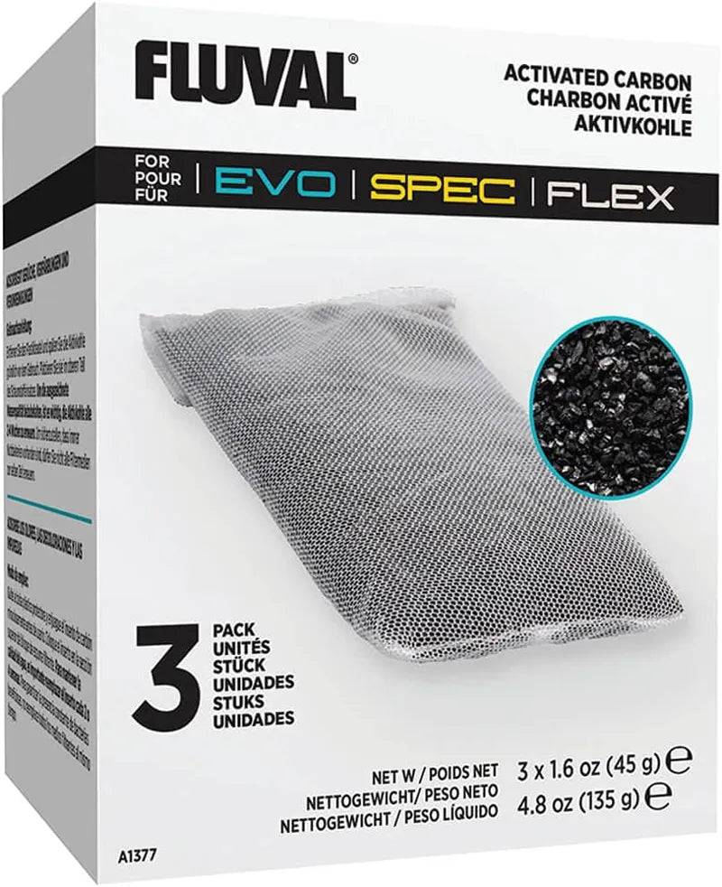 Fluval Spec / Flex / Evo Replacement Carbon Pack of 3 - Mill Race Garden Centre