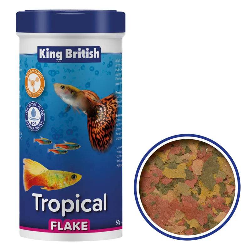 King British Tropical Fish flake Food 12g - Mill Race Garden Centre