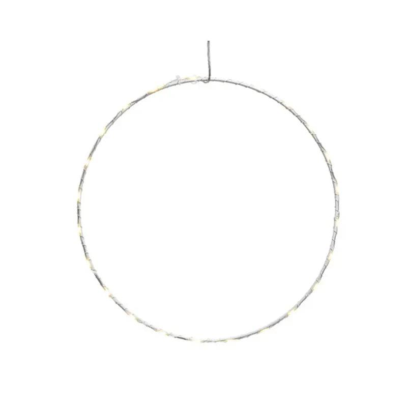 Micro LED white round frame by Kaemingk B.V, used for indoor home lighting, showcasing a sleek circular LED light fixture.
