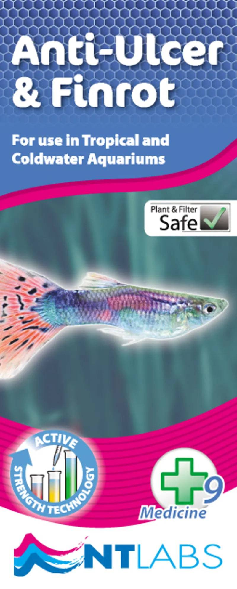 NT Labs Anti Ulcer and Finrot Aquarium Treatment 100ml - Mill Race Garden Centre