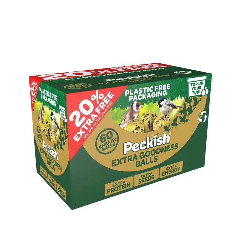 Peckish Extra Goodness Energy Balls 50 Box plus 20% Extra Free - Mill Race Garden Centre