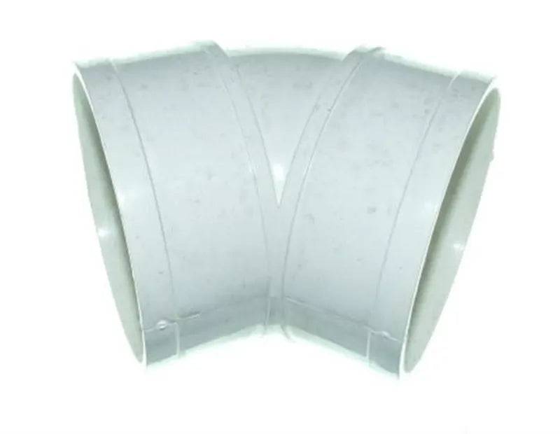 White 45 degree elbow for 4 inch bore PVC-U pipe - Mill Race Garden Centre
