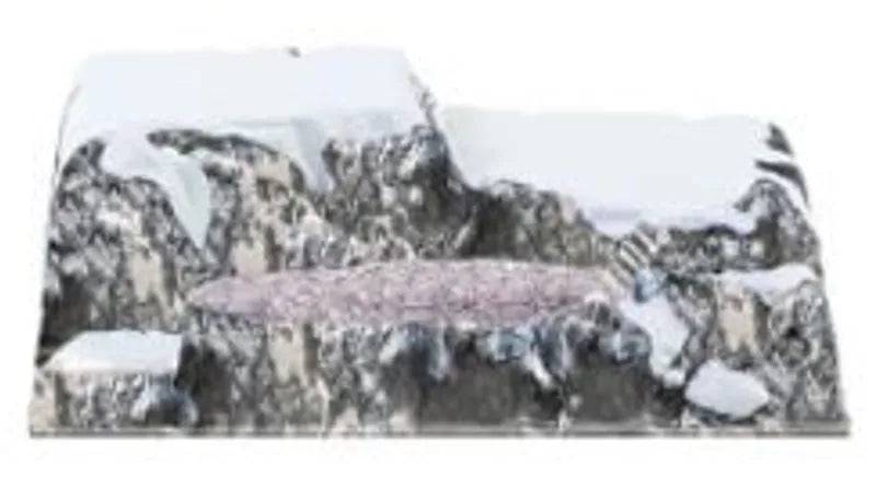 Base Christmas Village Full Colour Trentino 50X38CM My Village Decorative Base - Mill Race Garden Centre