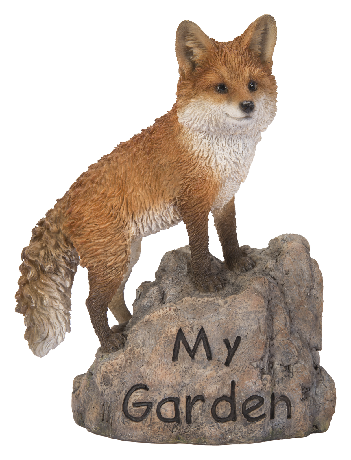 Red Fox on My Garden Rock Size F by Vivid Arts - Mill Race Garden Centre