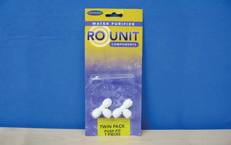 Reverse Osmosis Unit Push Fit Tee Piece 2 pack - Mill Race Garden Centre