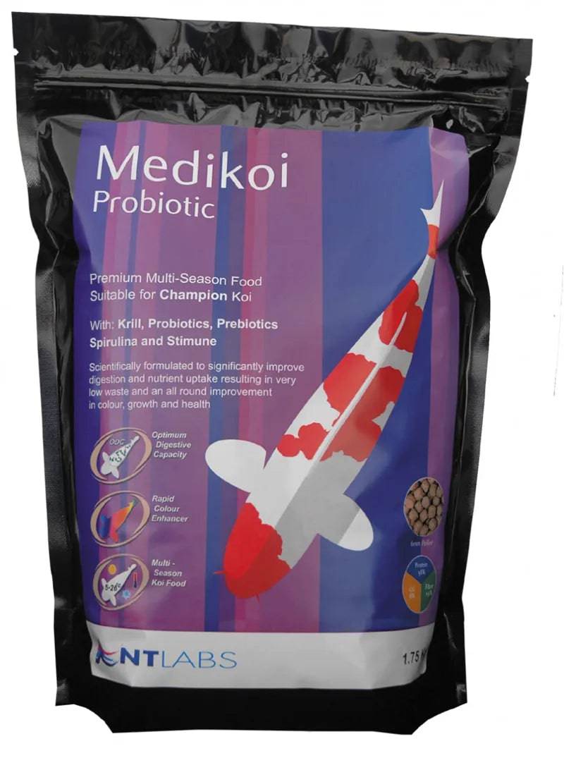 NT Labs MediKoi Probiotic 1.75kg Koi Pellet Food - Mill Race Garden Centre