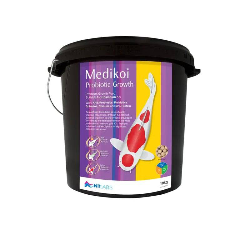 NT Labs MediKoi Probiotic Growth 6mm 10kg Pond Fish Pellet - Mill Race Garden Centre