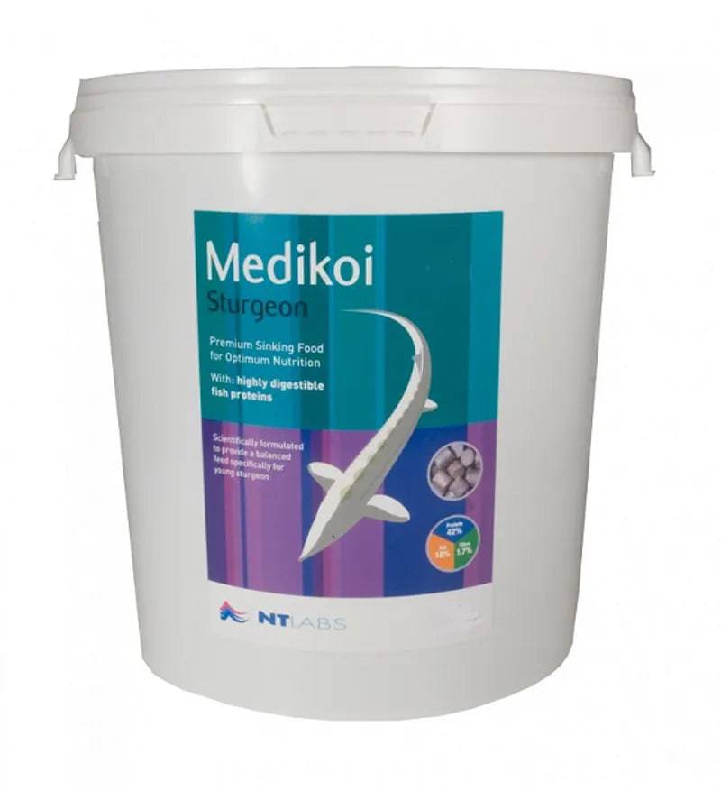 NT Labs MediKoi Sturgeon 10kg Sinking Pond Pellets - Mill Race Garden Centre