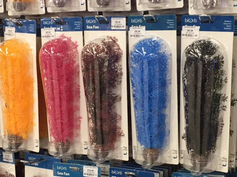 biOrb Black Sea Fan Aquarium Decoration Medium - Mill Race Garden Centre