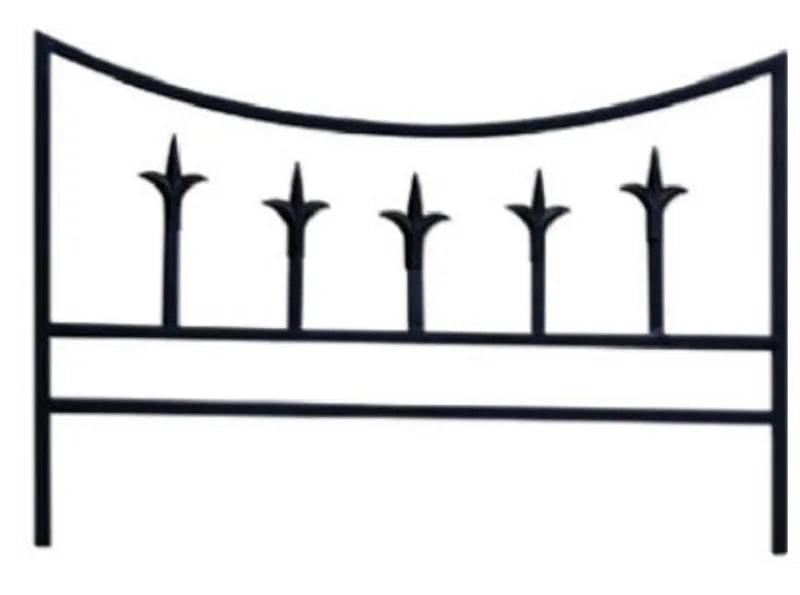 Classic Finial Garden Edge Black. H35 x W46cm - Mill Race Garden Centre