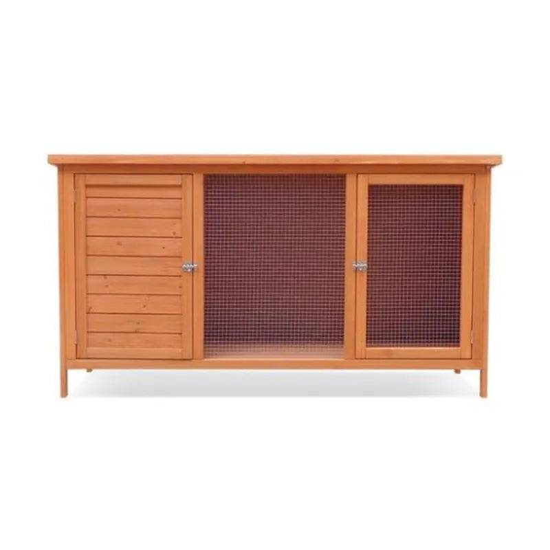 Harrisons Ulverston Single Hutch on legs Natural 130 x 50 x 70cm - Mill Race Garden Centre