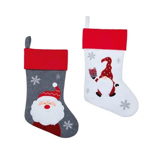 60cm Embroidered Stocking - Mill Race Garden Centre