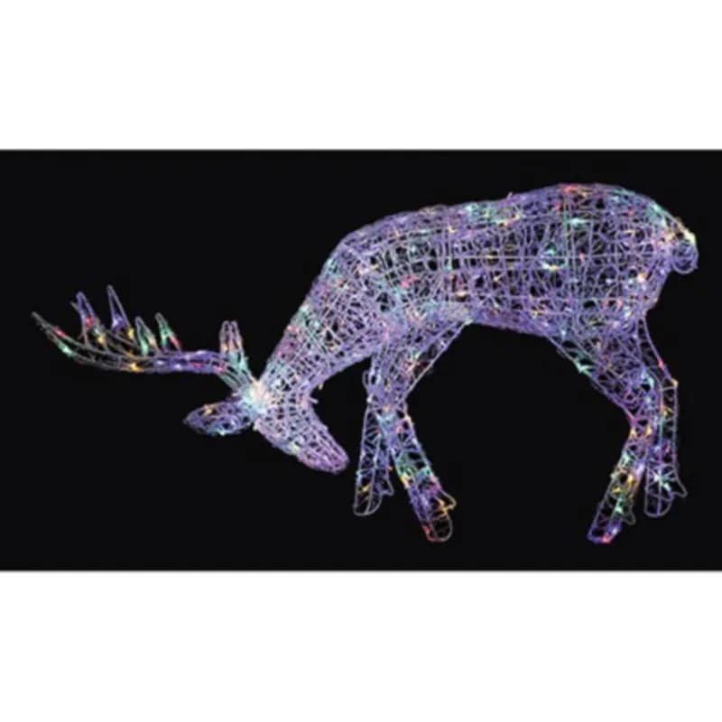Acrylic Rutting Stag LED Multi 1.5m - Mill Race Garden Centre