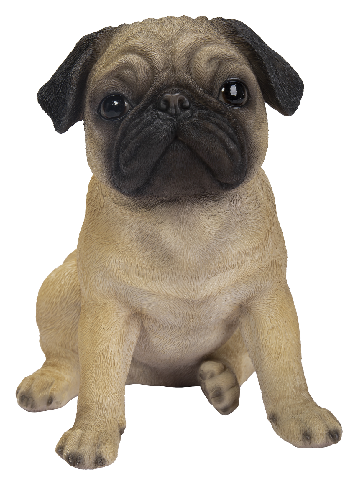 Pug Real Life Resin Ornament by Vivid Arts - Mill Race Garden Centre