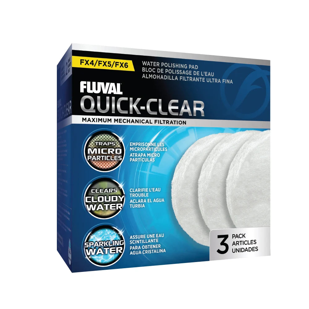 Fluval Quick-Clear for FX2/FX4/FX5/FX6 Canister Filter, 3-Pack - Mill Race Garden Centre
