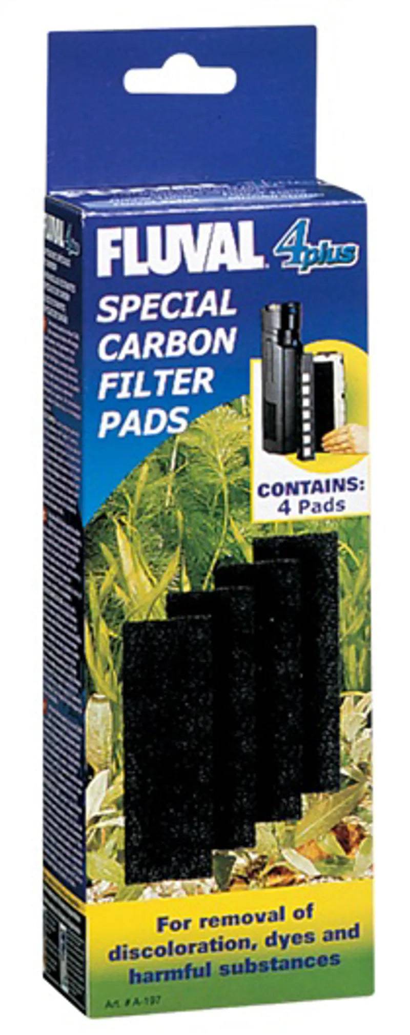 Fluval 4plus Carbon Pad 4pk - Mill Race Garden Centre