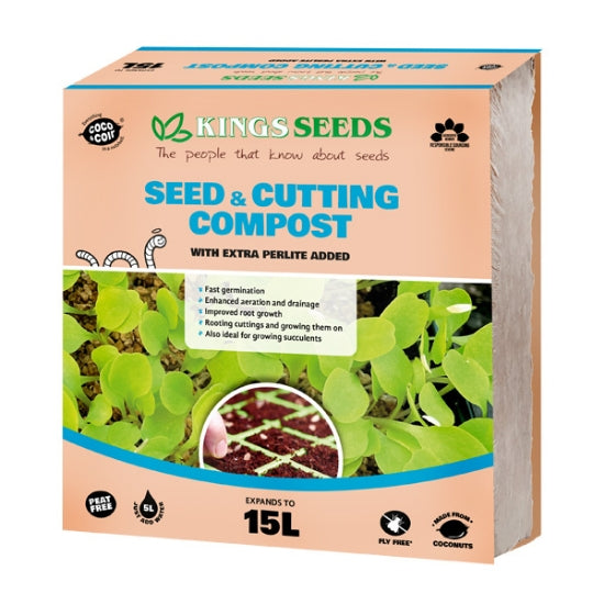Seed and Cutting Compost Expands to 15 Litres by Kings Seeds - Mill Race Garden Centre