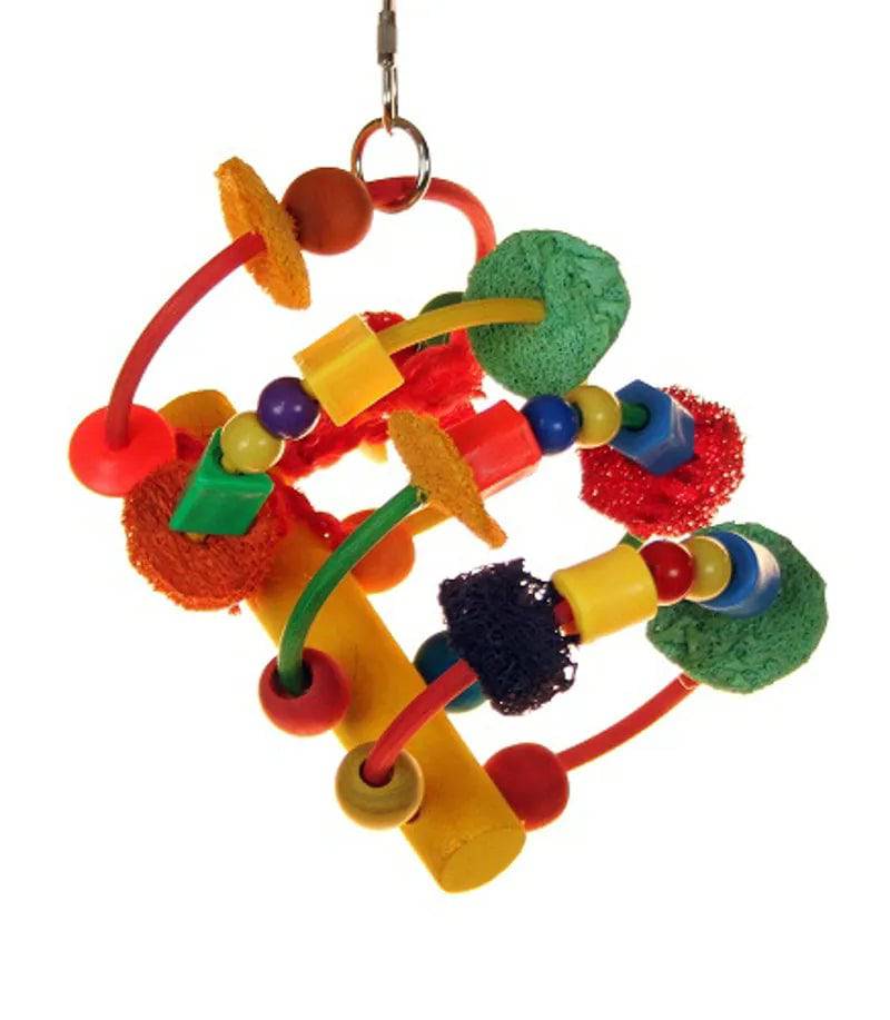 Sky Pets Liberta Colour Beads and Rings Bird Toy - Mill Race Garden Centre