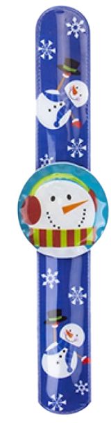 LED Flashing Christmas Snowman Snap Band