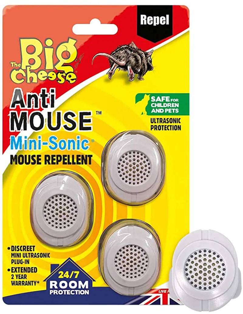Anti Mouse Mini-Sonic Mouse Repellents - 3 Pack - Mill Race Garden Centre