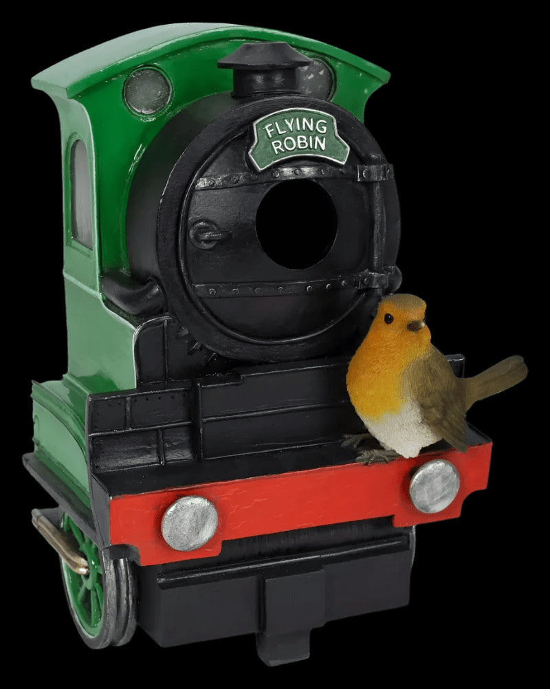 Flying Scotsman Robin Birdhouse Size D by Vivid Arts - Mill Race Garden Centre