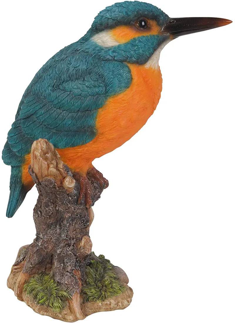 Kingfisher On Stump Ornament Size F by Vivid Arts - Mill Race Garden Centre