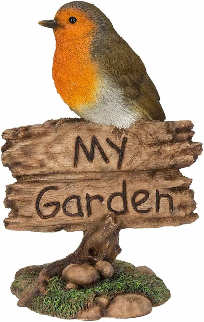 My Garden Sign Robin F - Mill Race Garden Centre