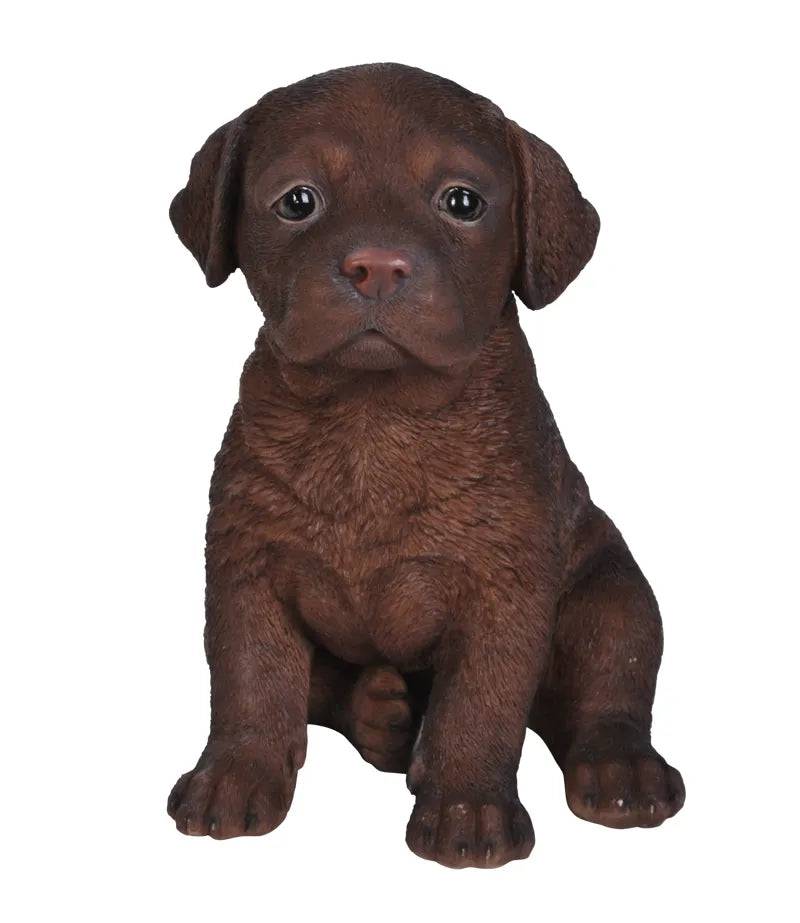 Pet Pals Chocolate Labrador Puppy Ornament by Vivid Arts - Mill Race Garden Centre
