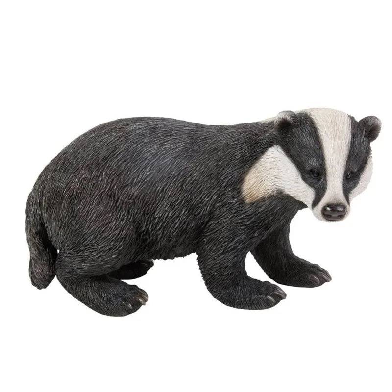 Real Life Badger Ornament Size D by Vivid Arts - Mill Race Garden Centre