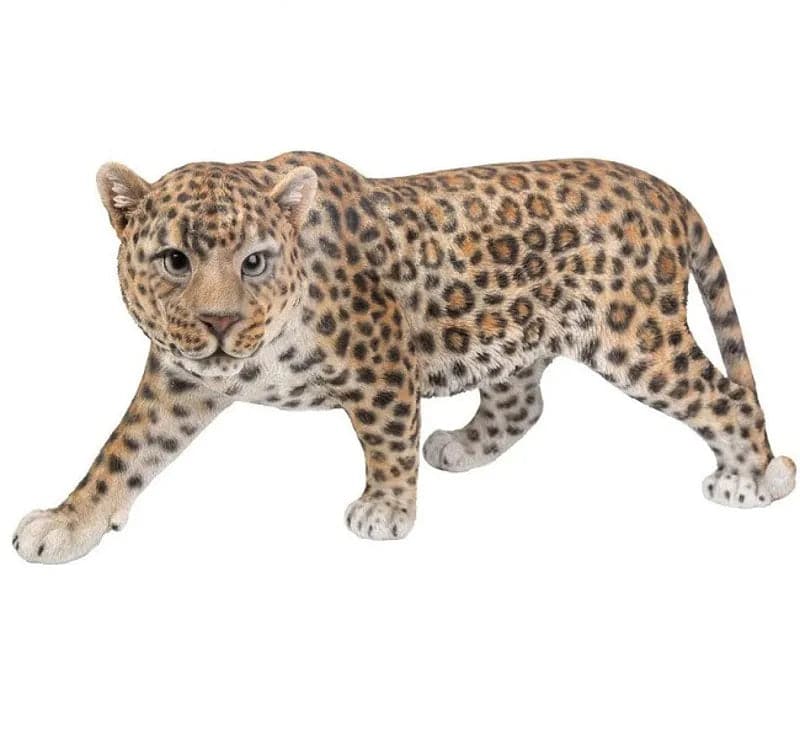 Real Life Leopard resin ornament by Vivid Arts, detailed decorative animal sculpture in resin.