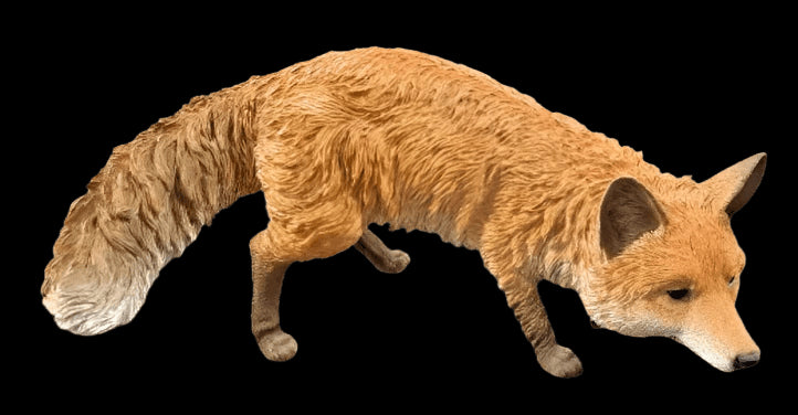 Real Life Prowling Fox Ornament Size B by Vivid Arts - Mill Race Garden Centre