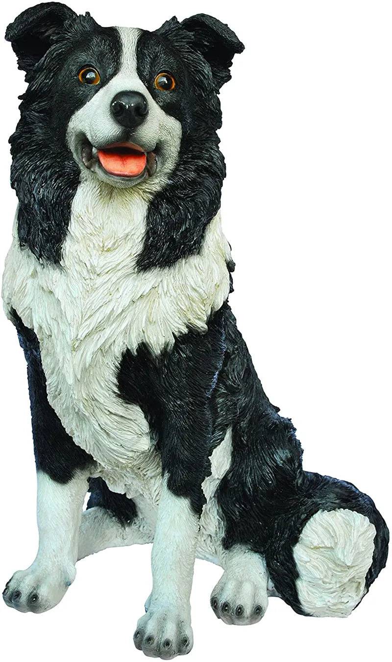 Sitting Sheepdog Real Life Ornament Large by Vivid Arts - Mill Race Garden Centre