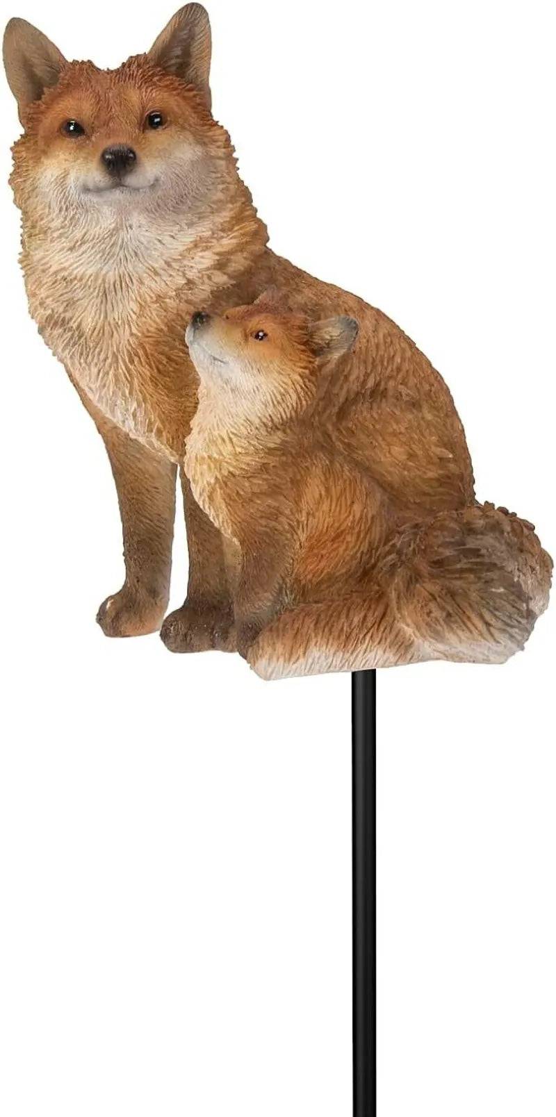 Fox Mother / Cub Plant Pal Ornament by Vivid Arts - Mill Race Garden Centre
