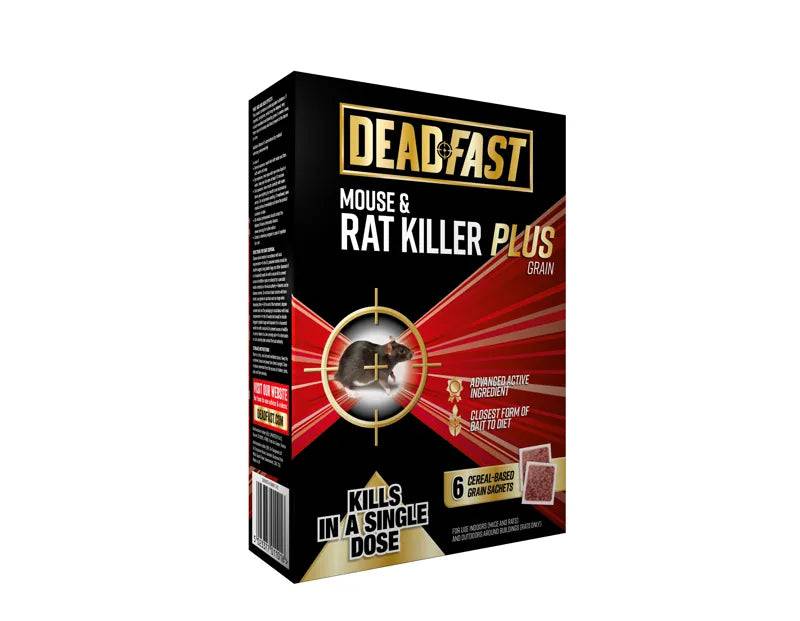 Deadfast Mouse & Rat Killer Plus 6 Grain Bait 150g - Mill Race Garden Centre