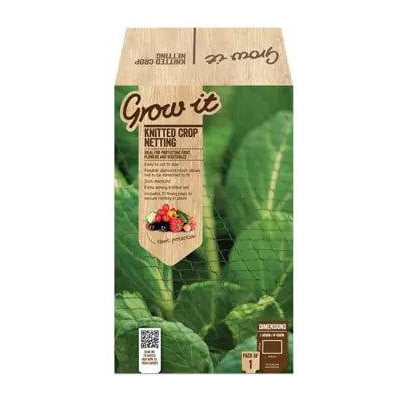 Grow It knitted garden netting by Westland Horticulture, heavy-duty crop protection net measuring 6m by 4m.