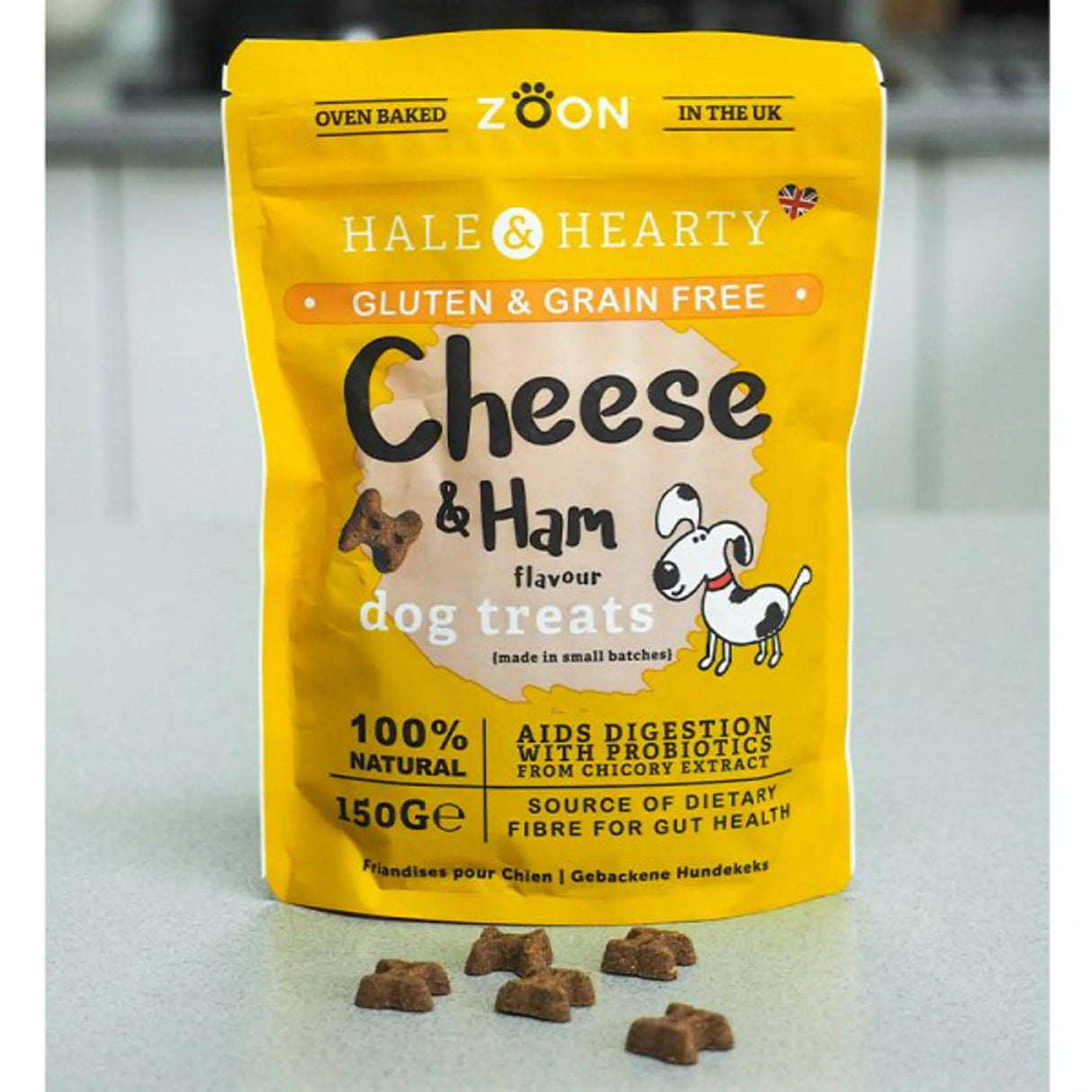 Hale and Hearty Ham and Cheese Grain Free Dog Treats 150g - Mill Race Garden Centre