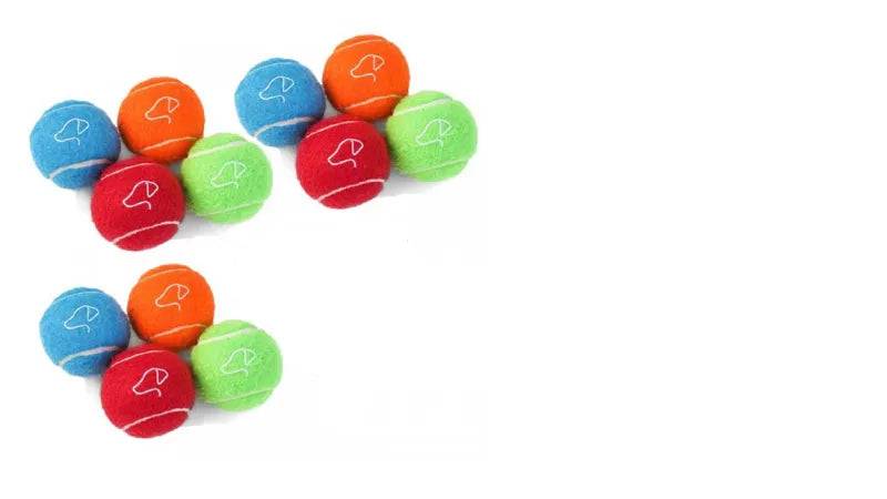 Pooch Tennis Balls 6.5cm - Value 12 Pack - Mill Race Garden Centre