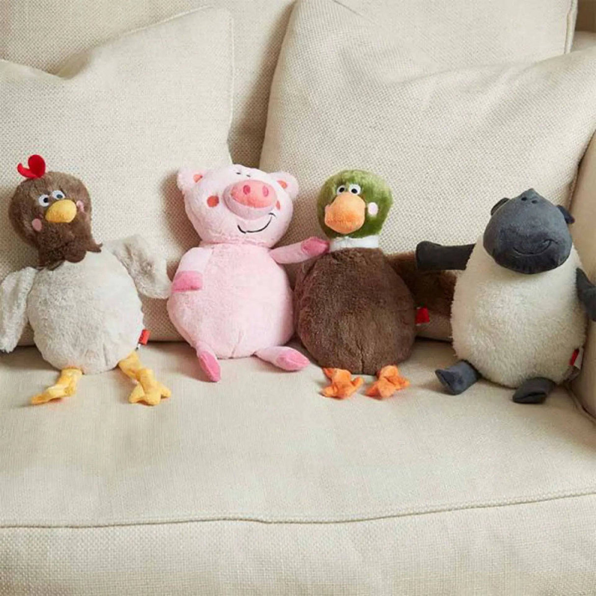 Zoon Poochie Animal Squeaky Dog Toy Assorted - Mill Race Garden Centre