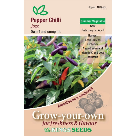Pepper Chilli Jazz by Kings Seeds - Mill Race Garden Centre