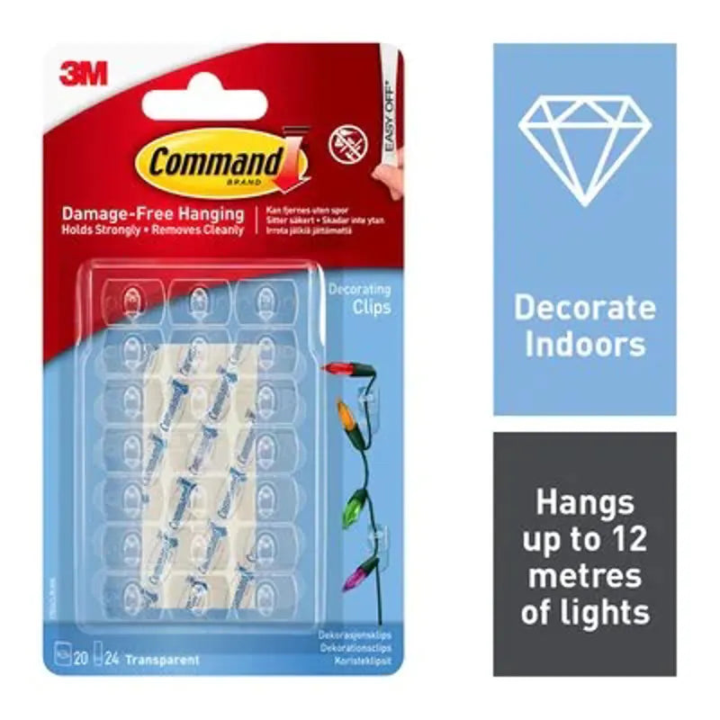 3M Command 17026Clr Decorating Clips