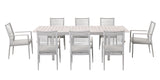 Kettler Trento 8 Seat Dining Set With Drift Extending Table - Mill Race Garden Centre