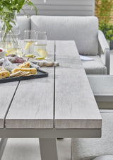 Kettler Trento 5-seat rope lounge set with metal frame and cushions, outdoor furniture for relaxing and socializing.