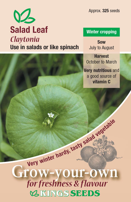 Salad Leaf Claytonia - Mill Race Garden Centre