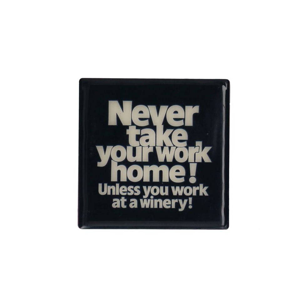 Love Tiles terracotta coaster with black work slogan design by GiftCompany, showcasing a rustic home gift accessory.
